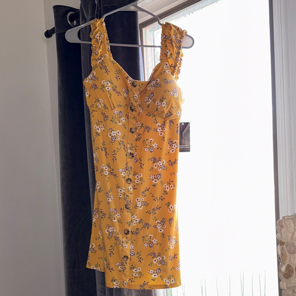 No Boundaries Yellow and Purple Striped Top